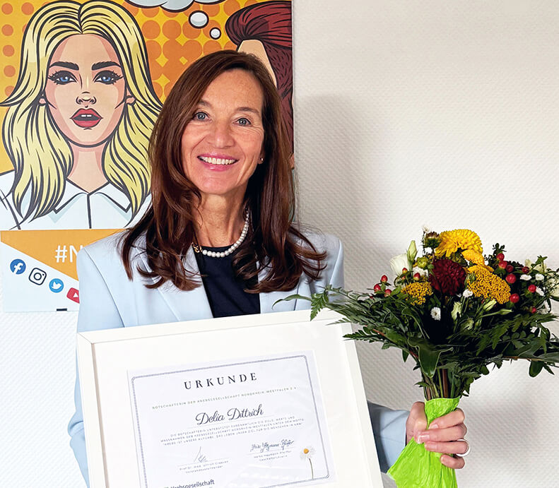 Botschafterin der Krebsgesellschaft NRW - Delia Dittrich